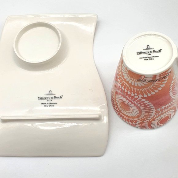 NWOT Villeroy Boch New Wave 12 oz Mug & Saucer Set - Picture 4 of 6